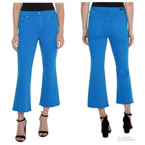 Liverpool Hannah Crop Flare Jeans Size 16 NWOT in bright blue!